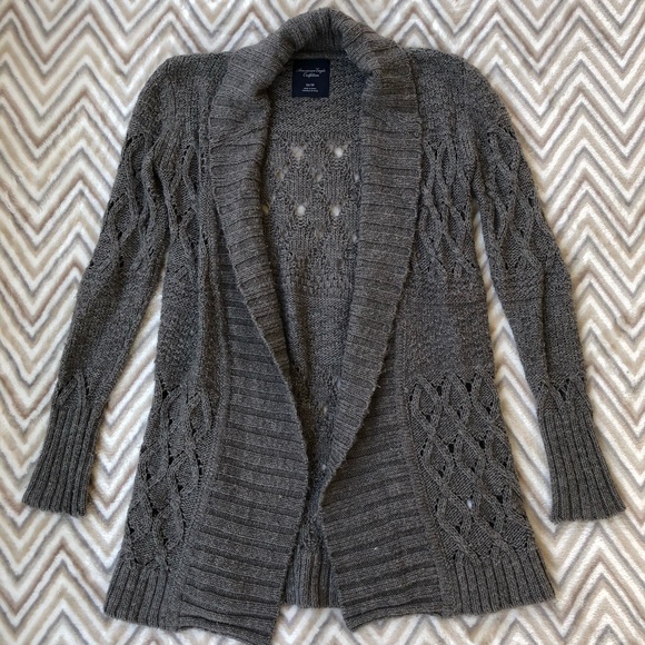 American Eagle Outfitters Sweaters - AE Knit Cardigan - Grey - Size XS